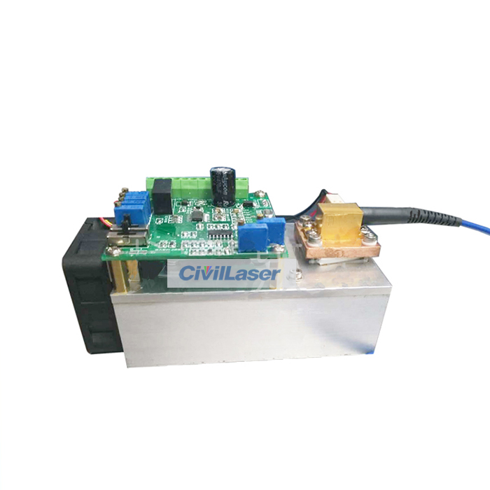 808nm 3W Fiber Coupled Laser Module with Driver Board and Heat Sink - Click Image to Close